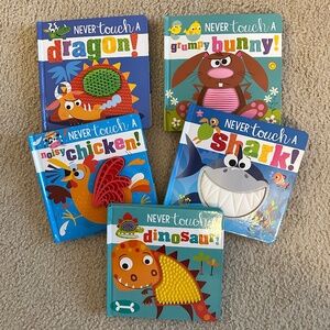 Never Touch A... Board Book Bundle Kid's Touch & Feel Sensory Books